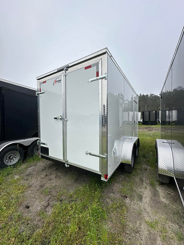 7x16TA Xtreme Cargo White/Barn Doors