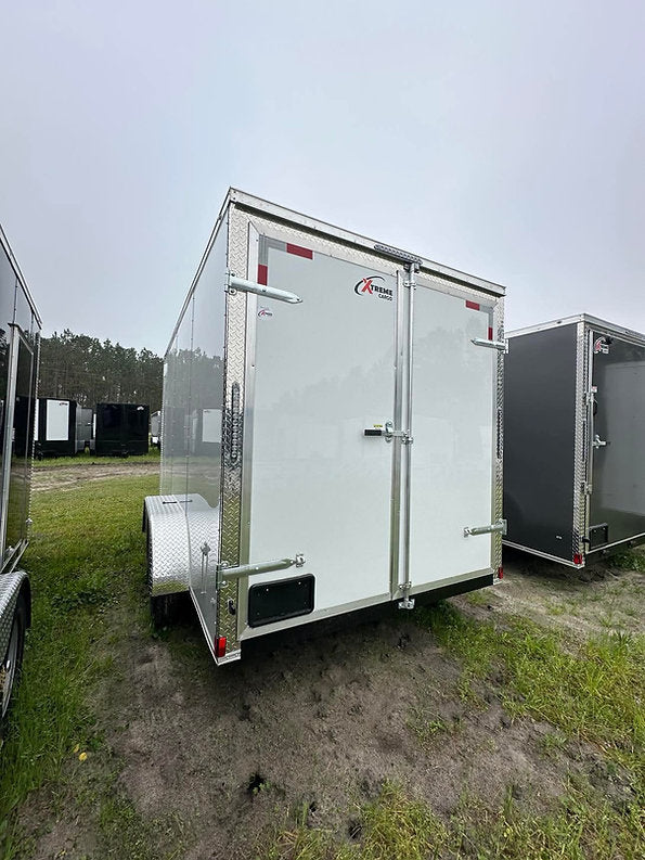 7x16TA Xtreme Cargo White/Barn Doors