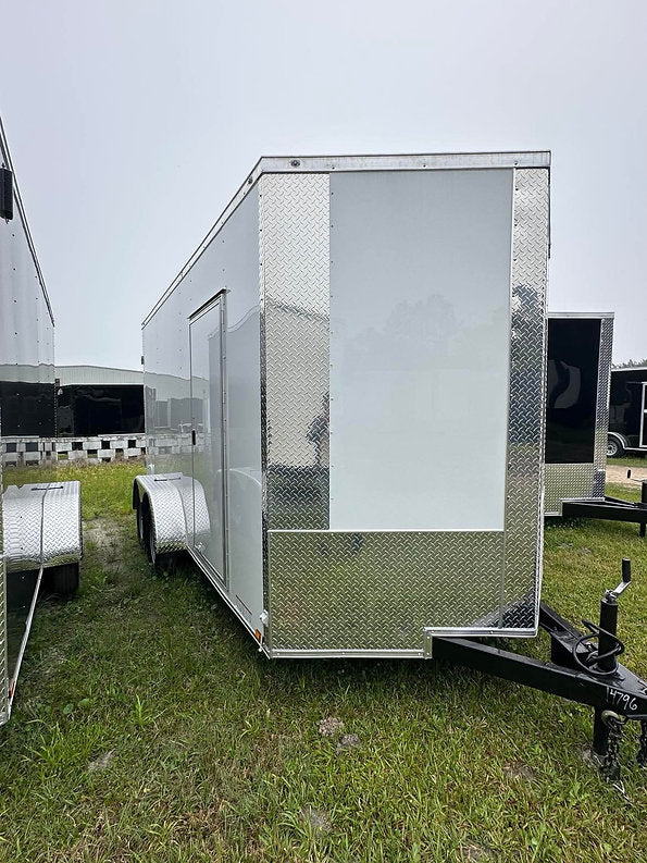 7x16TA Xtreme Cargo White/Barn Doors